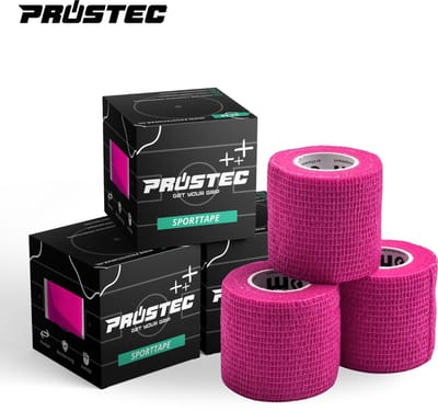 Prostec Sporttape voor Voetbal – Voetbaltape - Sokkentape – 3 Stuks – Roze