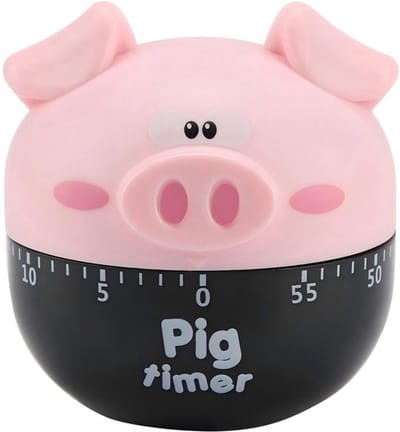 Allecto - Mechanische keukentimer - Schattig varken ontwerp - Roze