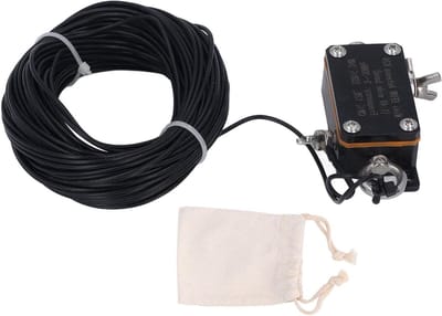 Kortegolfantenne - EFHW-antenne radio - Signaalontvangst verbeteren - Breed frequentiebereik 3-30MHz - 20 meter kabel - Zwart