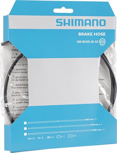 Shimano SM-BH59-JK-SS Hydraulische Remleiding 1000 mm – Rechte Aansluiting – Voor Shimano Schijfremmen – Inkortbaar – Ø 5 mm – Zwart