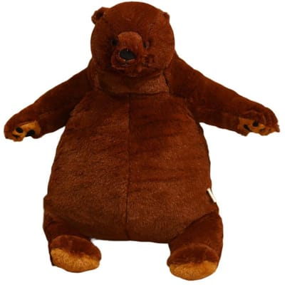 40 cm Simulatie Bruine Beer Pop Pluche Speelgoed Gevuld Eng Dier Zwart Wit Beer Pluche Knuffel Metgezel Cadeau 40cm