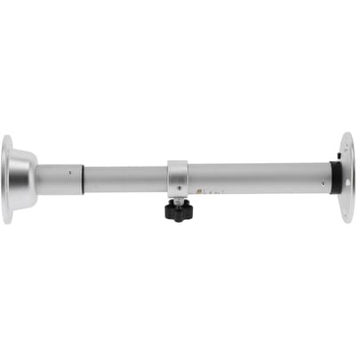 19.3‑28.3in Kit de Piédestal de Table Poteau Argenté Réglable avec Pièces de Base de Montage Universel pour Caravane Camping-car Yacht gray