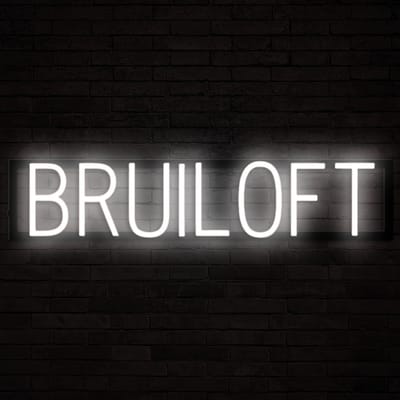 BRUILOFT - Lichtreclame Neon LED bord verlicht | SpellBrite | 71,19 x 16 cm | 6 Dimstanden & 8 Lichtanimaties | Reclamebord neon verlichting