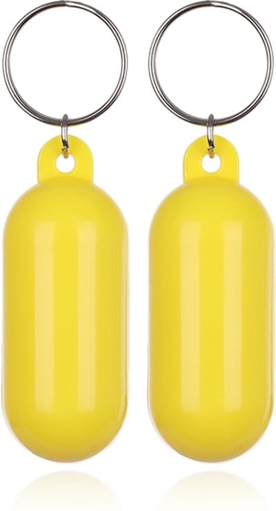 LGT JWLS Drijvende Sleutelhanger Geel - Mini Fender - Set van 2