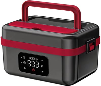 Draagbare Elektrische Lunchbox - Zelfverwarmend en Oplaadbaar - Voor Werk, Reizen en Onderweg - 1.5L