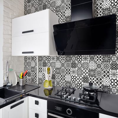 Zelfklevende tegelmuurstickers voor keuken en badkamer - 60 Bastian Azulejos tegelstickers - 60 stickers 20x20cm