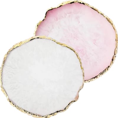 Goodbitz® - Nageldisplay - 2 stuks - Nagel display - Nagel palet - Nagelpalet - Gellak palet - Nagelsteen - Nailart display - Nailstone - Nailart palette - Schilderspalet - Professioneel - ROZE EN WIT