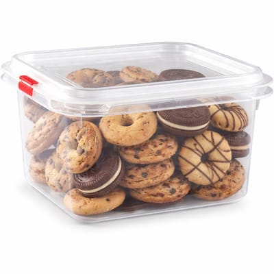 Plasticforte vershoudbakje - met deksel - 17 x 18 x 10 cm - 1.61 Liter - meal prep bakjes