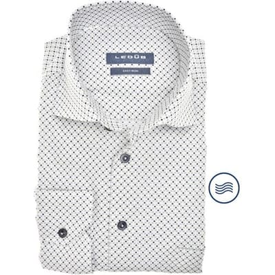 Ledûb Overhemd Allover Fine Pattern Easy-Iron Cotton Groen / male
