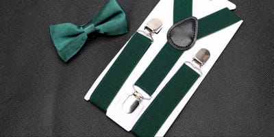 CHPN - Bretels - Bretels voor kinderen - Kinderbretels & Vlinderstrik - Donkergroen - 1-4 jaar - Bretels - Speciaal voor kinderen - Kerst outfit