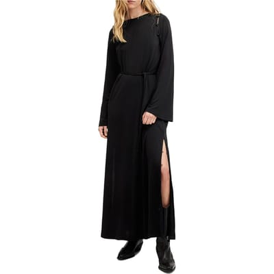 AllSaints Susannah Dress Black Maat: 2 | Maxi Jurken Outlet | Dames | Zwart