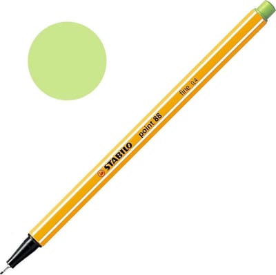 STABILO point 88 - Fineliner 0,4 mm - Pistache - per stuk