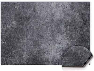 KitchenArt - Midnight Concrete Spatscherm - 60x30 cm - Spatscherm Achterwand Keuken - Spatwand Keuken