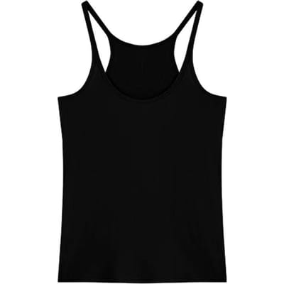 Onderhemd Dames Zomer Nieuw Puur Verlangen Sexy Binnenkant met Een Mooie Rug Buitenkant Een Dunne Top Dragen XXL zwart