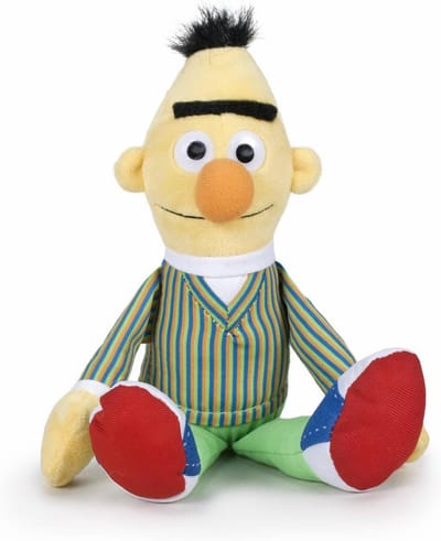 Pluche Figuur - Zacht Speelgoed - Kinderkamer Decoratie - Nostalgisch Jaren 80 Design - 25 cm Hoog - Blauw