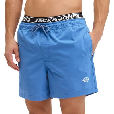 Jack & Jones Heren zwemshort jpstmaui surf dubbele waistband effen
