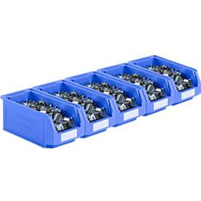 Magazijnbak LF 421 SSI Schäfer - polypropeen - L 380 x B 185 x H 154 mm - 7,8 l - blauw - voordelset: 5 stuks