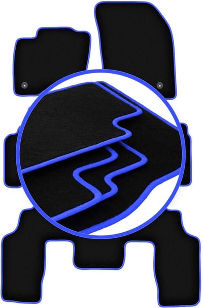 CARLUX-BLUE automatten voor: Ford S-MAX MK2 minivan (2015-)