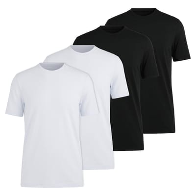 OLYMP T-shirt 4 Pack Crew Neck T-Shirt Verpakking van 4