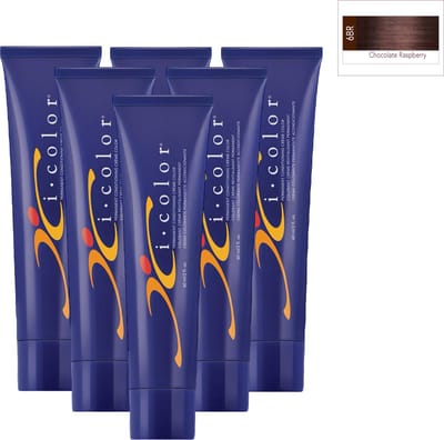 ISO i color Permanent Conditioning Crème Color 60ml 6BR (6.86) Chocolate Raspberry x 6 tubes