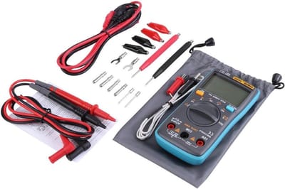 Digitale Multimeter - Volt Ohm Meter - Elektrische Problemen Oplossen - Automatische Bereikselectie - 6000 Tellingen - Grijs
