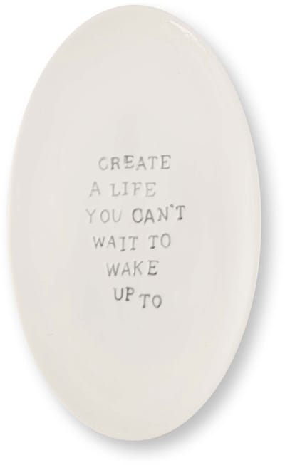 vtwonen Muurdecoratie - Create - Wanddecoratie van Keramiek - Gebroken wit - 15x25.5x1.5cm