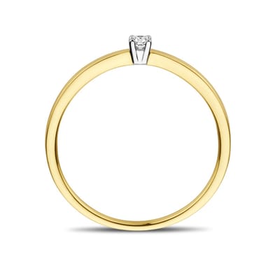 Aanzoeksring Diamant 0.05ct H Si