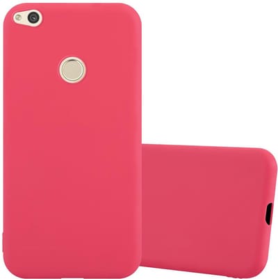 Cadorabo Hoesje geschikt voor Huawei P8 LITE 2017 / P9 LITE 2017 in CANDY ROOD - Beschermhoes gemaakt van flexibel TPU silicone Case Cover