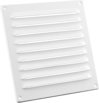 NEDCO ventilatierooster | schoepenrooster | ALUMINIUM | 200 x 200 mm | wit