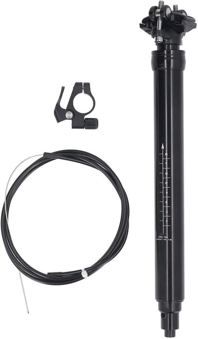 Fiets Zadelpen - Dropper Post - Fietsen Verbeteren - Oliedruktechnologie - 125 mm veerweg - Zwart