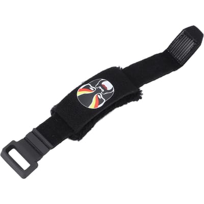 Muteur de Cordes de Guitare Basse Électrique Réducteur de Bruit Amortisseur Universel Wrap de Muting de Touche Facial noir