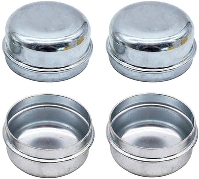 Dailygoods- Lagernaafdop 50mm - 4 Stuks - Verzinkt - Antiroest - Perfecte Pasvorm - Voor Vissersboot/Zeilboot Aanhanger - Naafdop