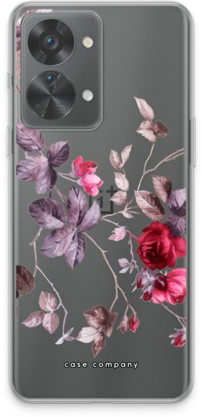 Case Company® - Hoesje geschikt voor OnePlus Nord 2T hoesje - Mooie bloemen - Soft Cover Telefoonhoesje - Bescherming aan alle Kanten en Schermrand