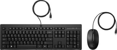 HP 225 - Keyboard and mouse set - Engels - Zwart