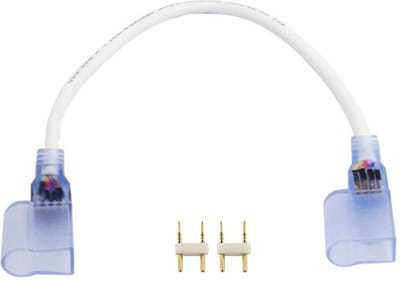 Groenovatie LED Neon - Enkelkleurig Connector -  2-Aderig - 100 mm - Soldeervrij