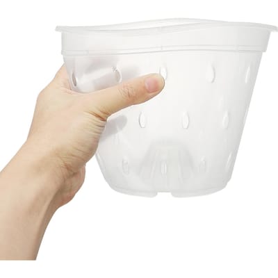 Pots à orchidées avec trous, en plastique transparent respirant, pour jardin intérieur et extérieur Type 1