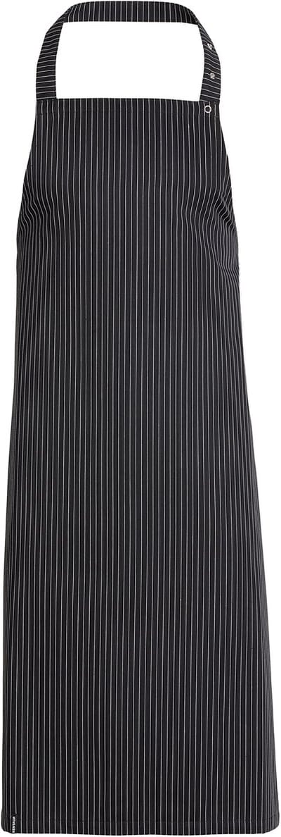 Kentaur Bib apron 30330-75 - black/white stripe - UNI