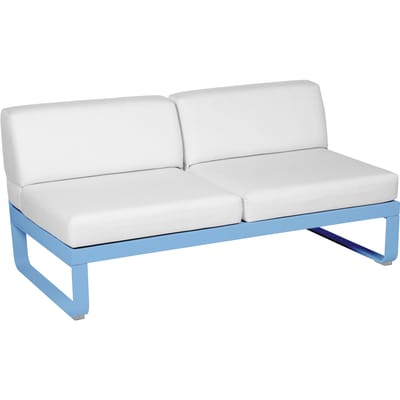 Fermob BELLEVIE 2-zits middenmodule - E1 Maya blauw - 81 witgrijs
