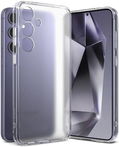Ringke Fusion | Hoesje Geschikt voor Samsung Galaxy S24 Plus | Back Cover met Antikrascoating | Militaire Standaard | Matte Transparant