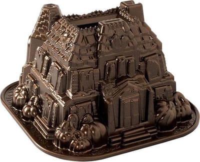 Tulband Bakvorm "Haunted Manor Bundt Pan" - Nordic Ware | Fall Harvest Bronze