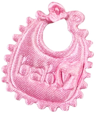 Geboorte Label Meisje - Girl - Stof - Slab / Slabbetje - Meisje Rose | Uitdeeltraktatie School - Kraamcadeau - Gift Kraamfeest | Baby - Babyshower | Verpakking - Geschenk | Bedankt - Kraamtijd - Leuk inpakken - Geboorte