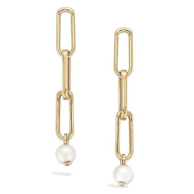 CHIVAL 18K Goud Vergulde Oorbellen – Luna Pearl – Tijdloos, Elegant, Hypoallergeen, Luxe, Parel, Romantisch, Verfijnd, Liefde, Bruid, Cadeau voor Haar, Sieraad, Geschenkverpakking