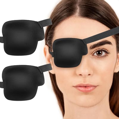 2 Stuks Oogkleppen voor Amblyopie, Verstelbare Monoculaire Oogmaskers voor Herstel na Oogoperatie bij Volwassenen