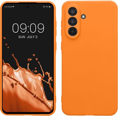 kwmobile telefoonhoesje geschikt voor Samsung Galaxy A56 5G - Hoesje voor smartphone - Precisie camera uitsnede - In fruitig oranje