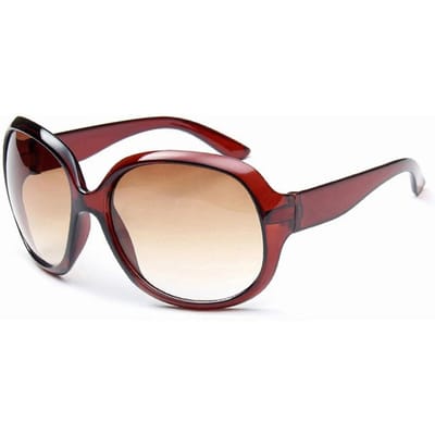 Dames Ovale Zonnebril Retro Klassieke Stijl Modieus Betaalbaar UV-Bescherming Trendy Accessoires As Picture beige