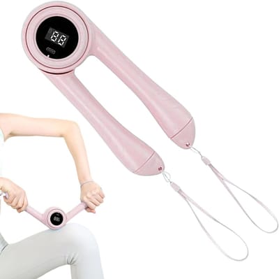 Borst Trainingsapparaat - Arm Trainer Krachttrainer - Kracht Opbouwen - Intelligente Teller - 24 x 10.4 x 7.9 cm - Roze