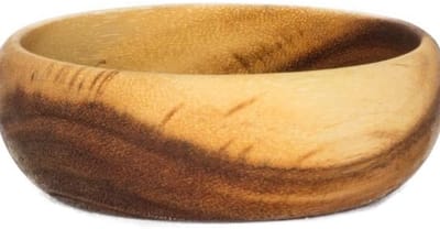 Famanu – Acaciahouten schaal 19 cm – houten serveerschaal voor snacks en fruit