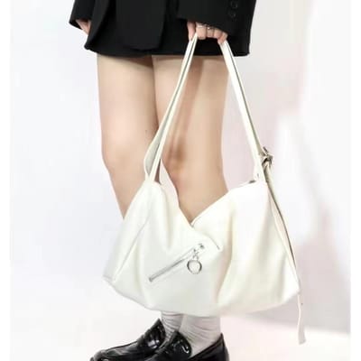 Zachte Leren Tas Textuur Tote Bag Trend Mode Crossbody Enkele Schouder Casual Tas Vrouw