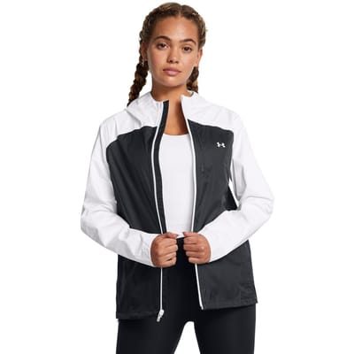 Under Armour Dames Cloudstrike Kleurenblok Hoodiejack (Zwart)