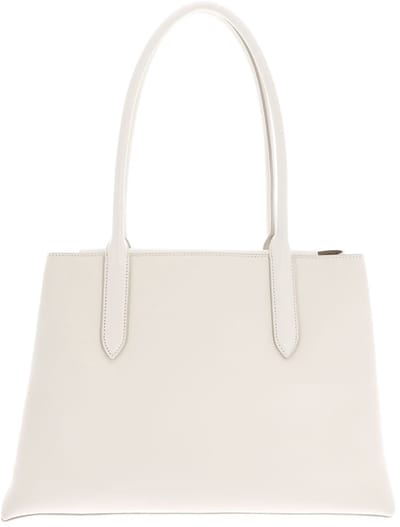 FURLA Leren Schoudertas Meridiana Tote Panna + Avena Crème